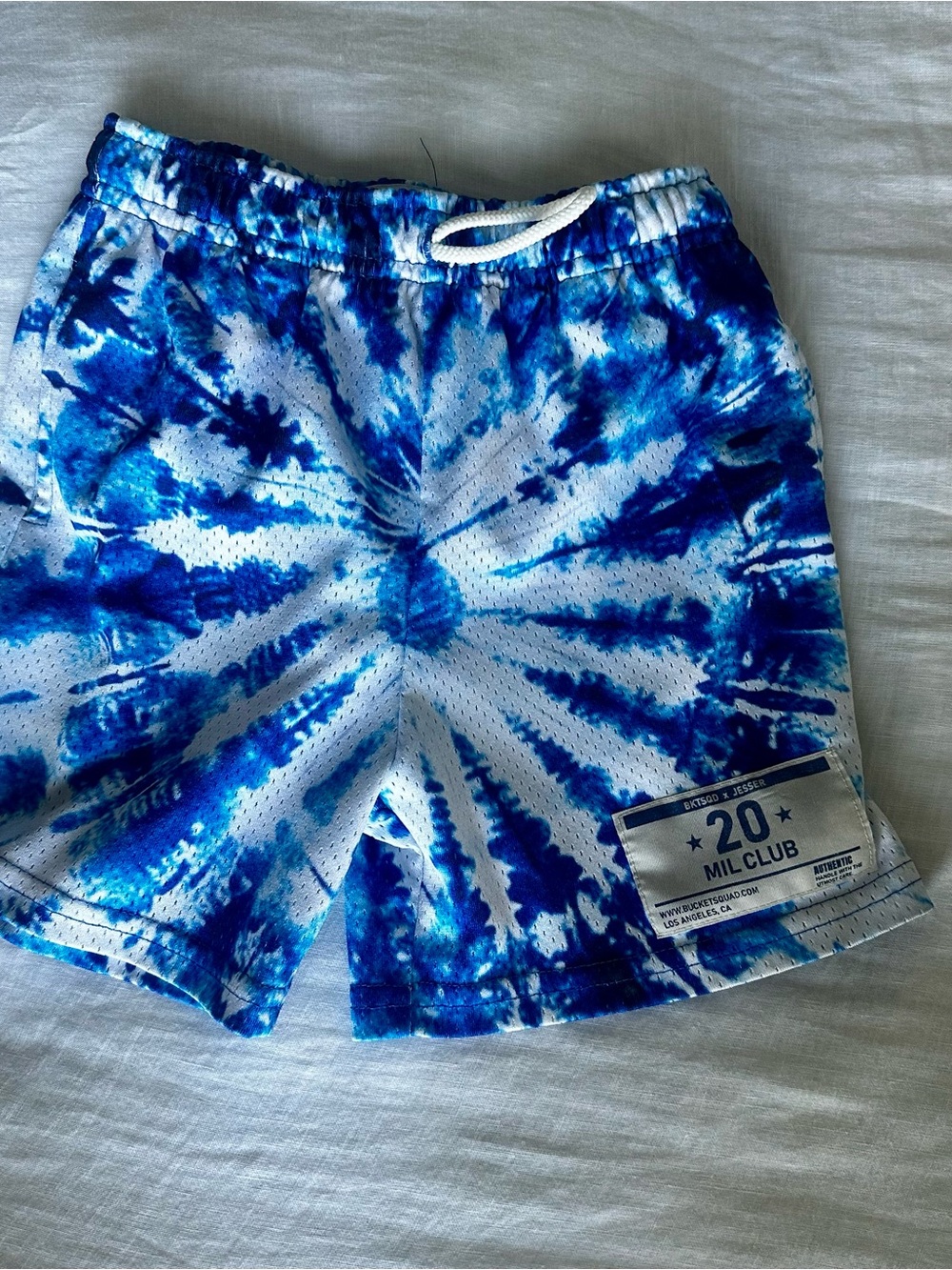 Bucket Squad Tie-Dye Blue Men's Athletic Shorts